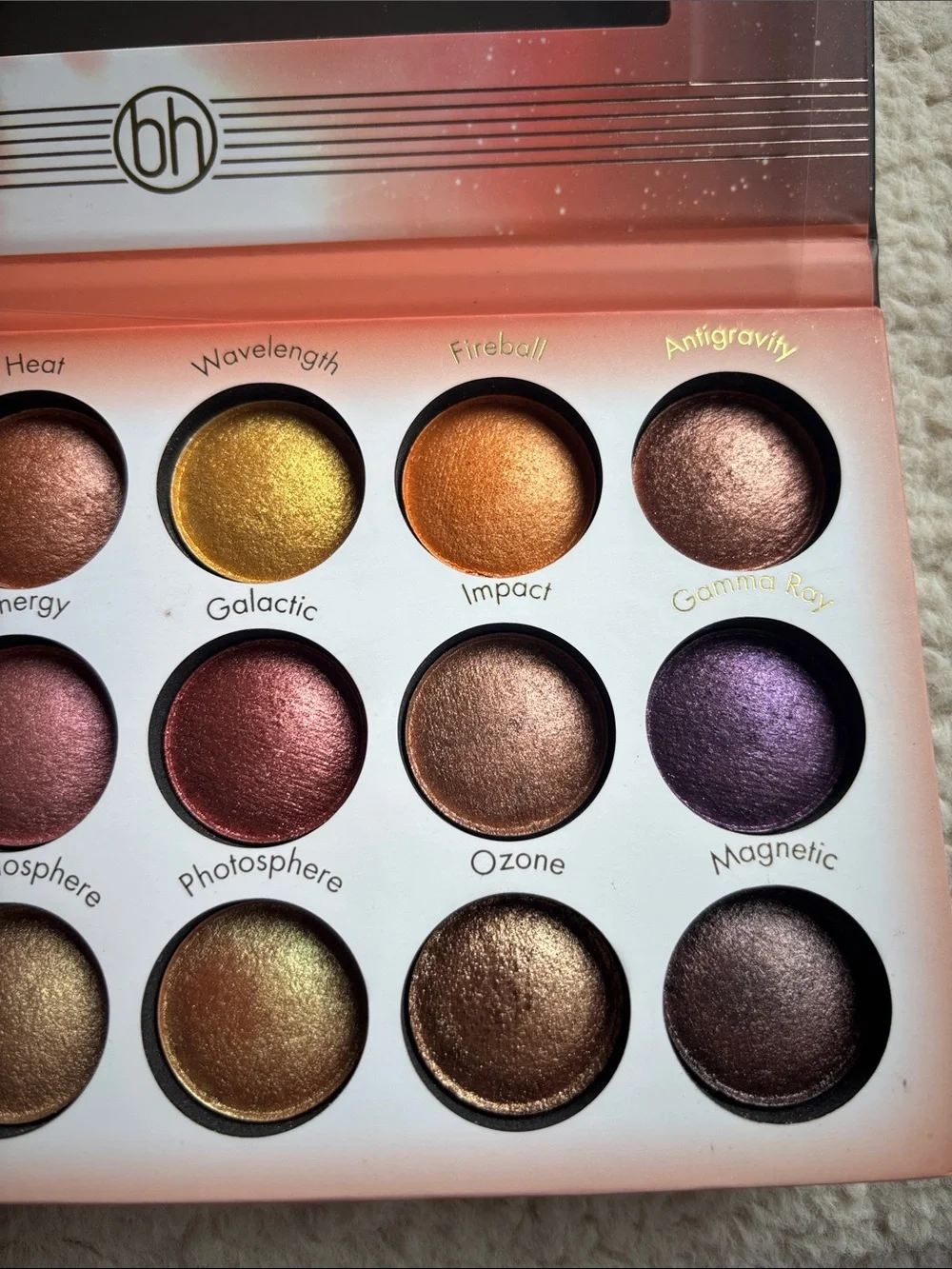 BH Cosmetics Solar Flare Shimmer Eyeshadow Palette, NWT